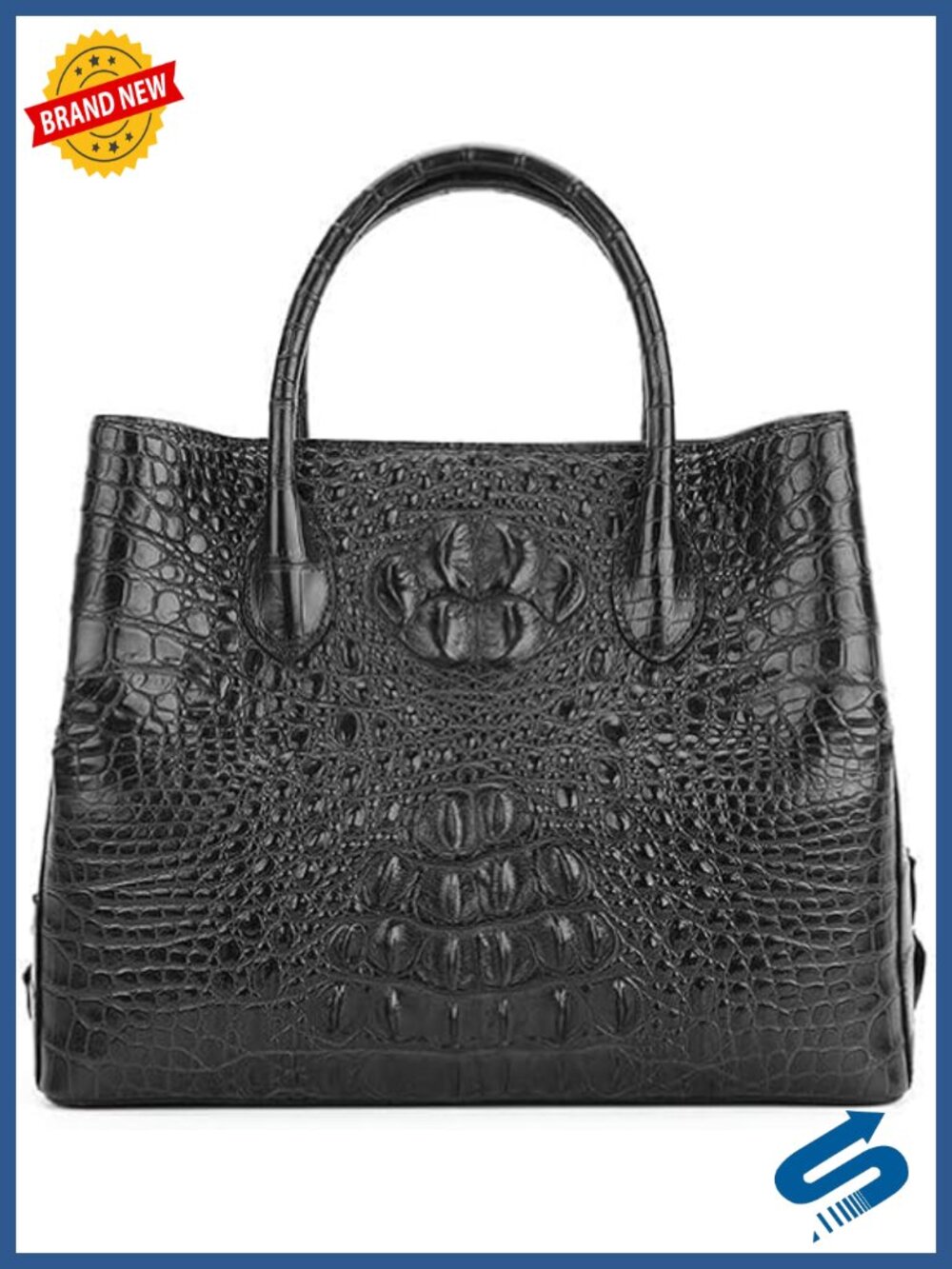 Genuine Crocodile Leather Women Handbag Real Alligator Skin Shoulder Bag Luxury